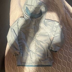 Columbia Kids Light Blue Hooded Raincoat